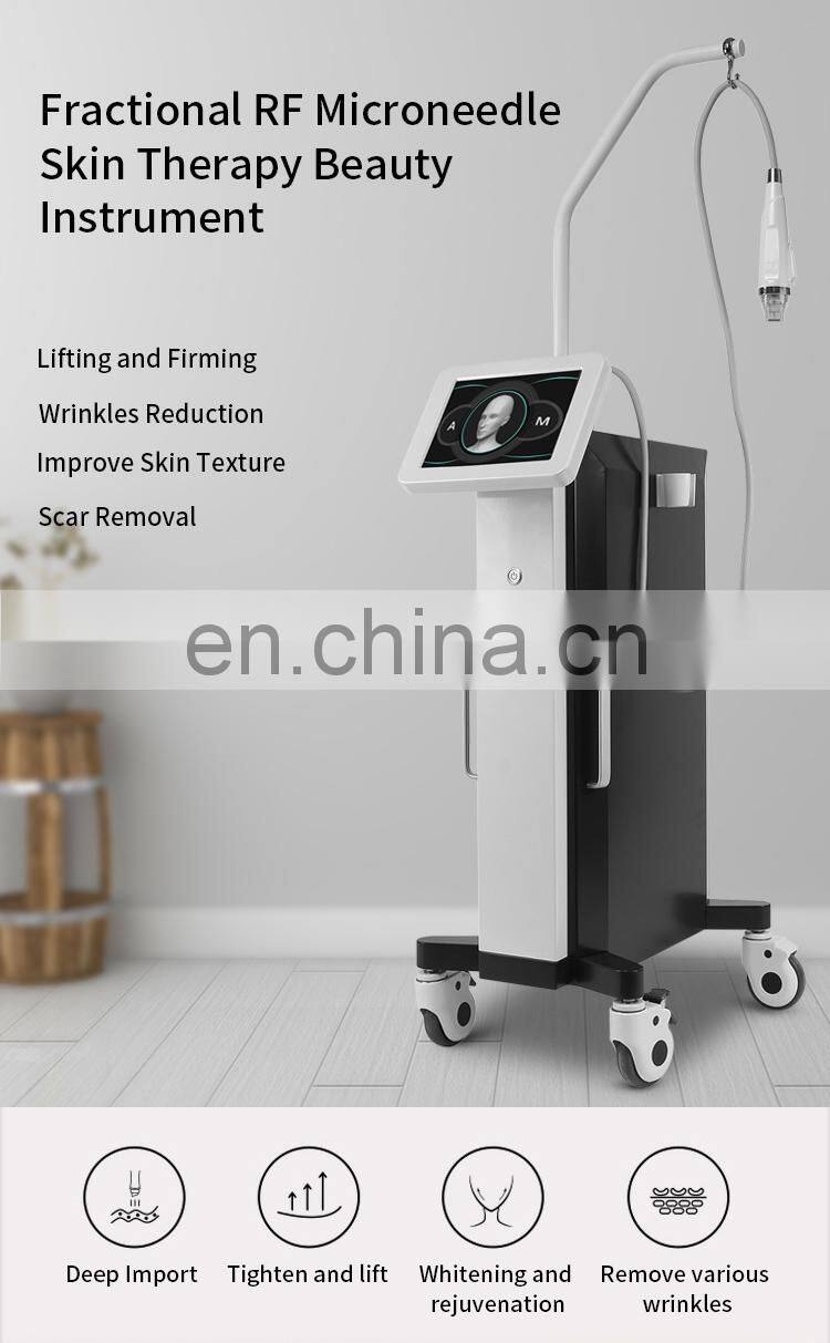 Fractional Gold RF Microneedle Skin Therapy Beauty Instrument Anti-aging Face Lift Shrink Pores Repair Skin Body Care Machine