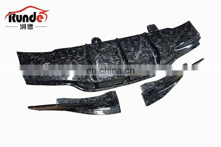Runde PSM Style Body Parts Carbon Fiber Material Rear Lip Diffuser For Mercedes-Benz W205 C63S coupe rear lip diffuser