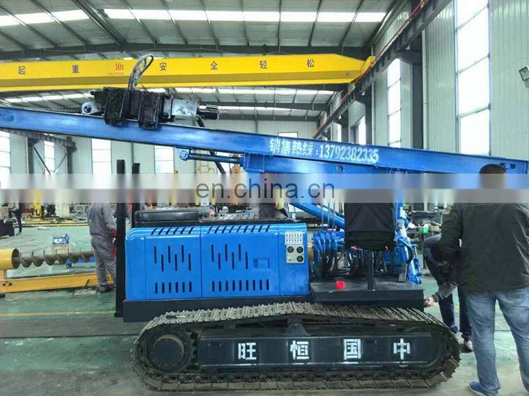 High quality solar steel press pile drilling machine sales promotion