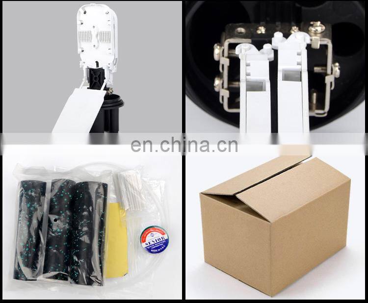 Heat shrinkable sealing 24 Core Dome type Vertical FTTX outdoor fiber optic joint closure