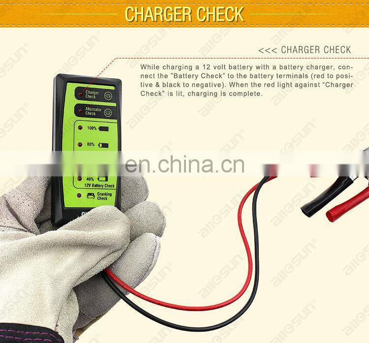 12V Automotive Car Battery Tester LCD Digital Test Analyzer Auto System Analyzer Alternator Cranking Check all-sun GK503