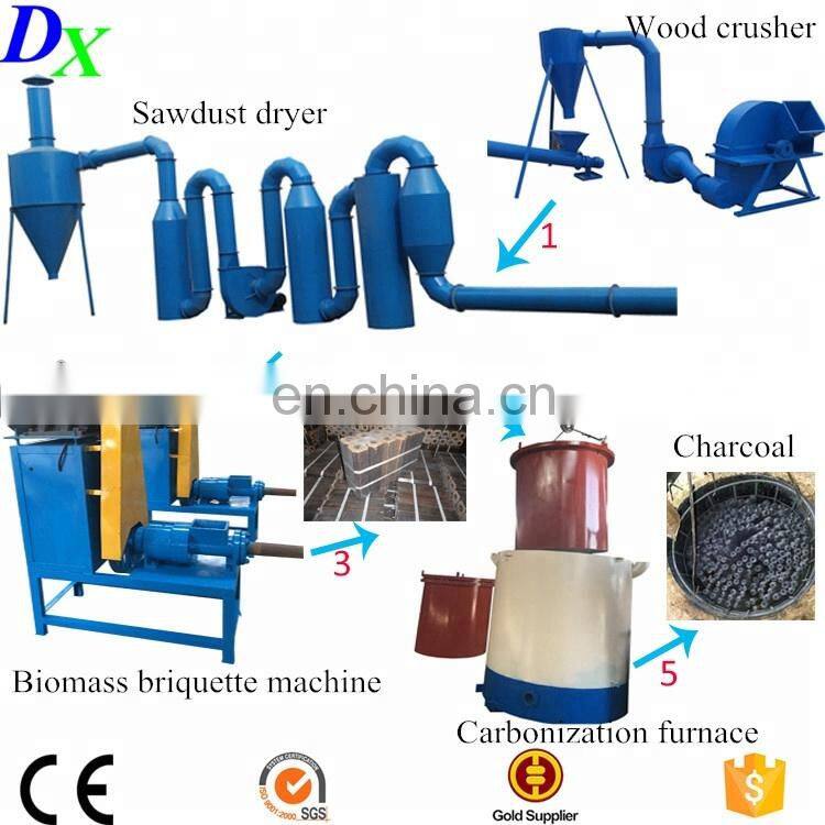 biomass wood charcoal bbq briquette press machine
