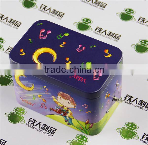 Musical tin box for Candy, Chocolate Metal Packing