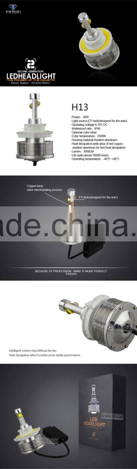 H13 LED Lamp Type and 12-24V/DC Voltage car led headlight