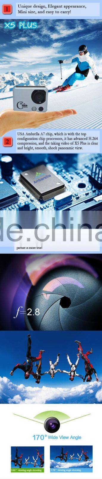 Worldwide First 2.7K Action Camera With 1.5 inch Remote Controller, Operation Through Remotes