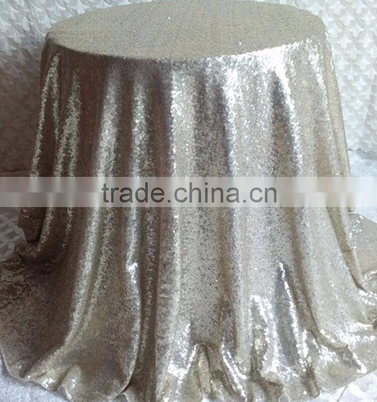 Wholesale luxury wedding sequin table cloth,party sequin table cloth for wedding