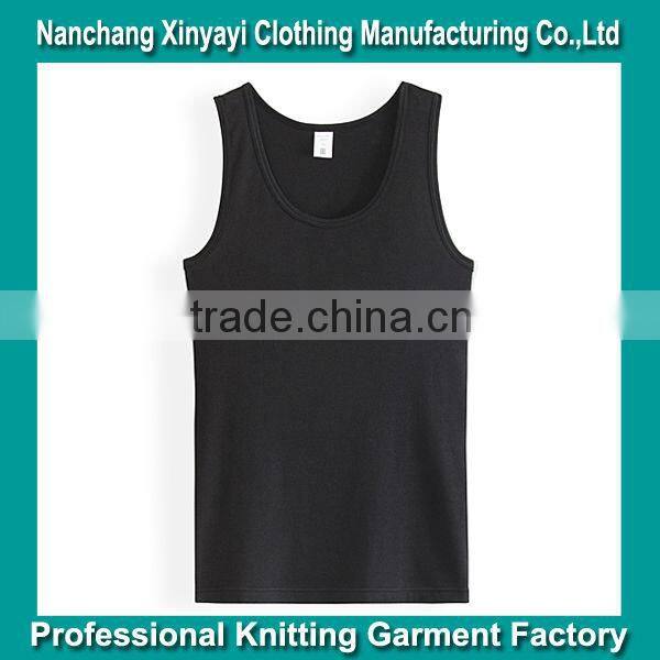 Plain 100% Cotton tank top custom Man's Vest China Supplier