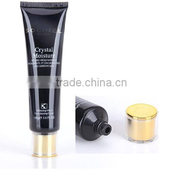 plastic tube with screw cap for skincare packaging