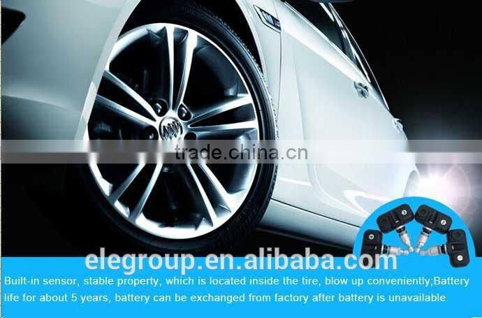 Best sales tpms tire pressure monitoring system with waterproof sensors + LCD monitor