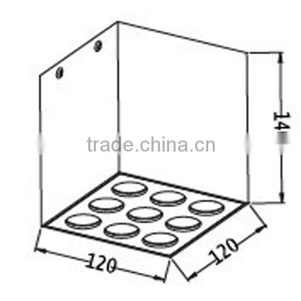 2014 HOT SALES 9W recessed led downlight indoor