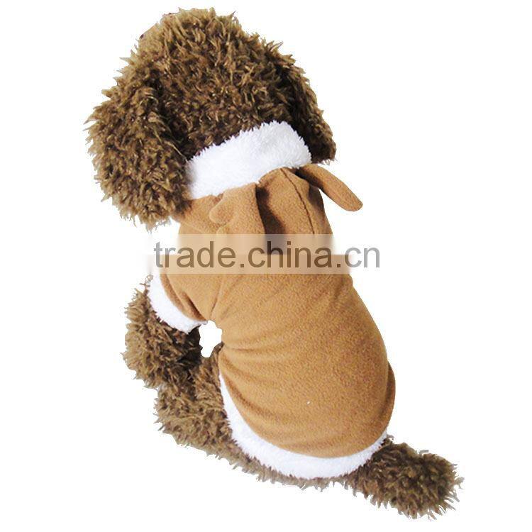 Suitable for winter polar fleece white north velvet milu deer elk shaped two-legged dog clothes