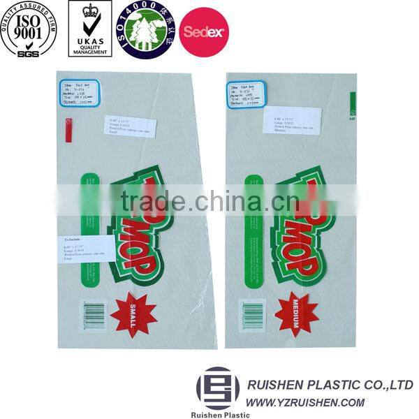 Salt Packing Bags Customized Logo Flat Shape LDPE