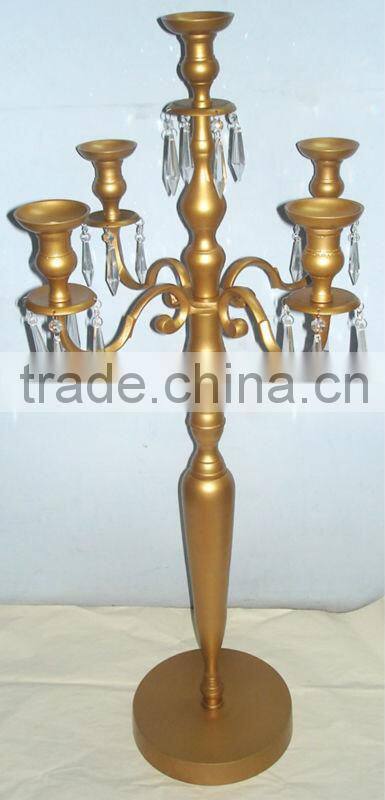 Silver & black Candelabra for wedding Decoration