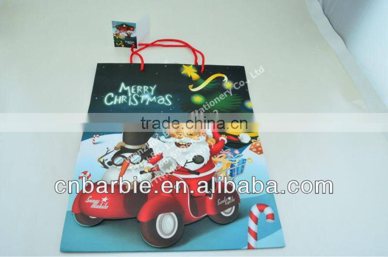 custom printed christmas recycled paper bags