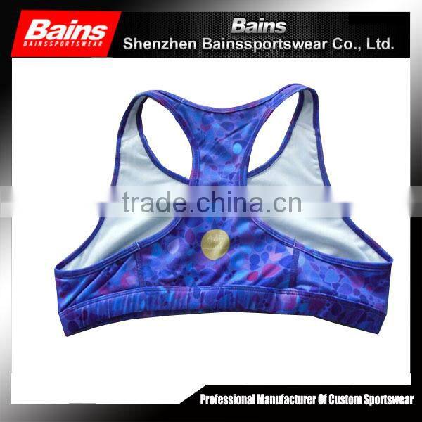 Girls custom sports bra,cheerleading sports bra,custom made sports bra