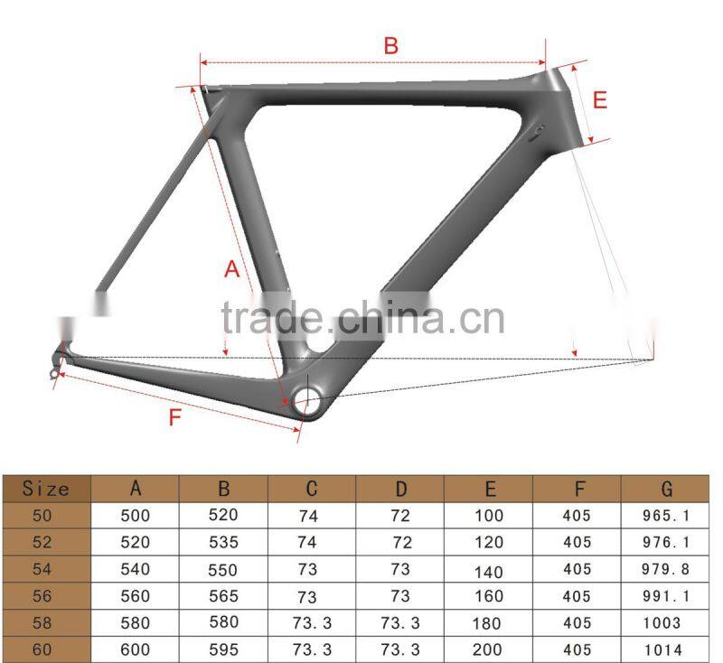 AERO racing bike frame 700C full carbon road bike frame BB86/DI2