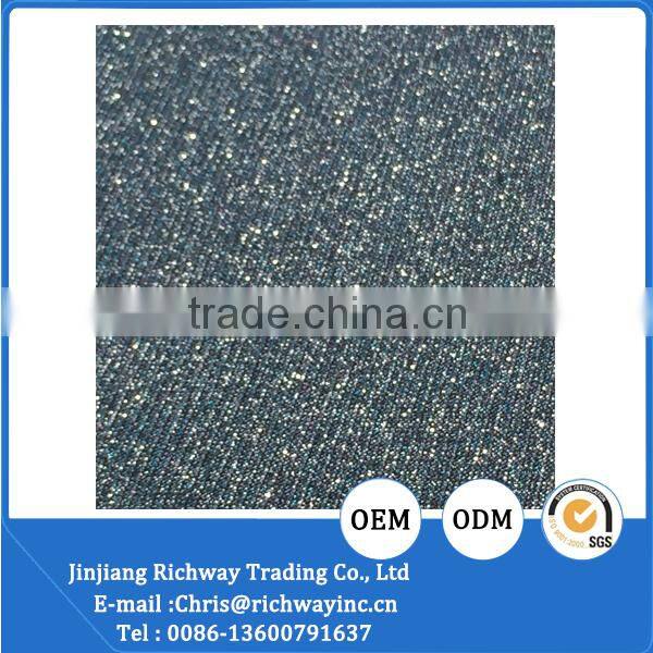 good quality shinny glitter material shoes upper fabric