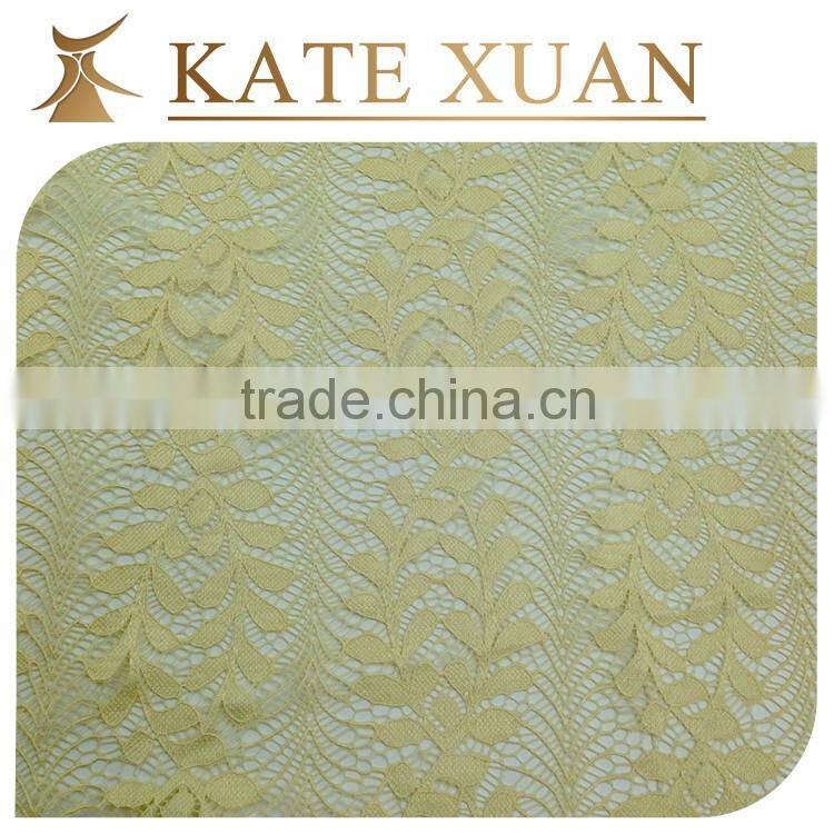 Cheap pink cotton chemical lace embroidery fabric