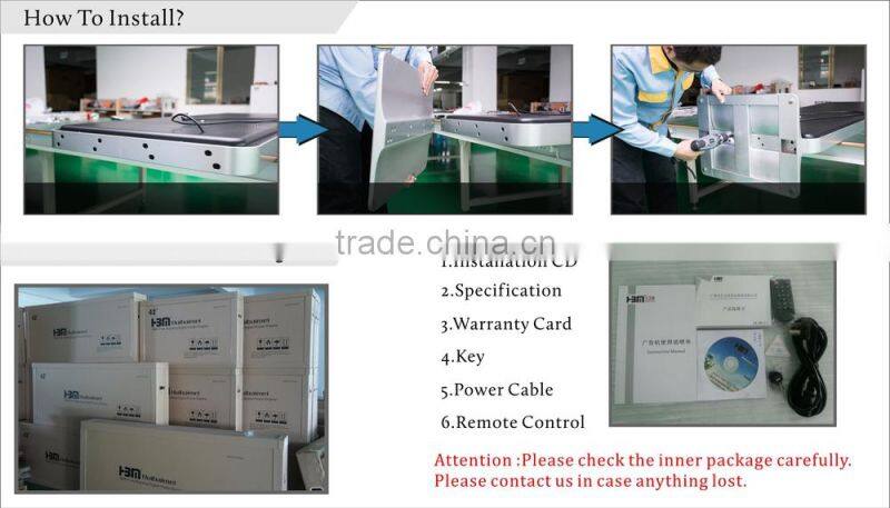 46 inch floor stand shopping mall advertisement LED Kiosk