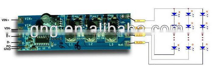 Shenzhen high quality waterproof dmx decoder for WS2801WS2811