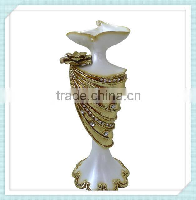 Unique resin silver plated european candlestick