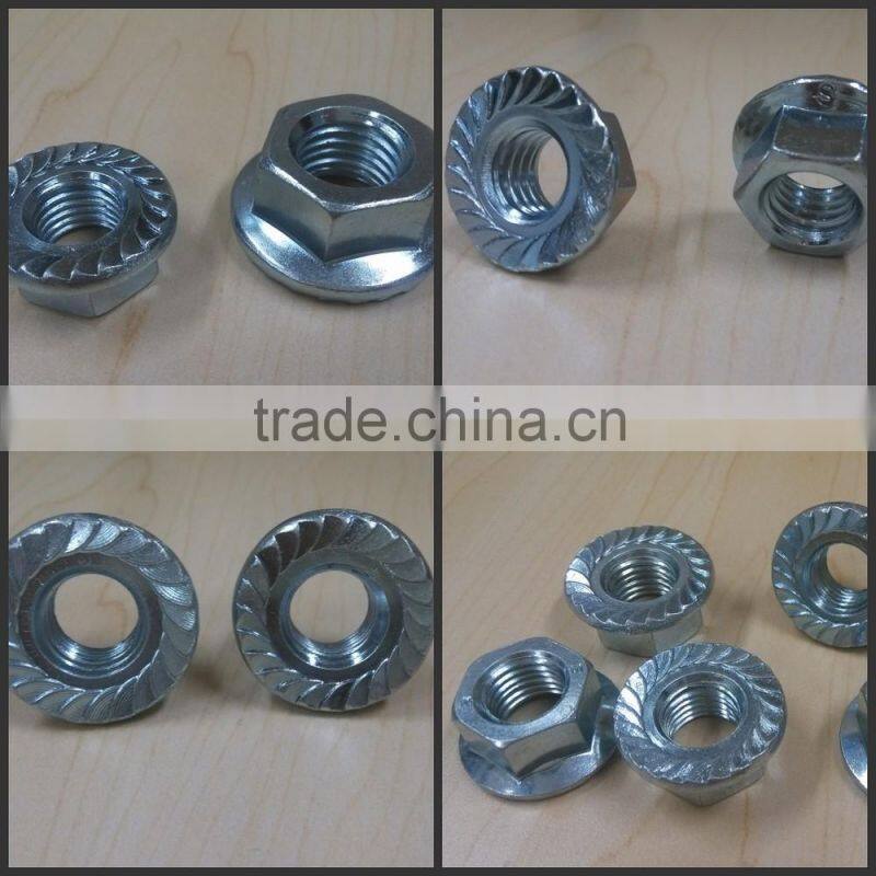 din6923 serrated flange hex nut (DIN6923)