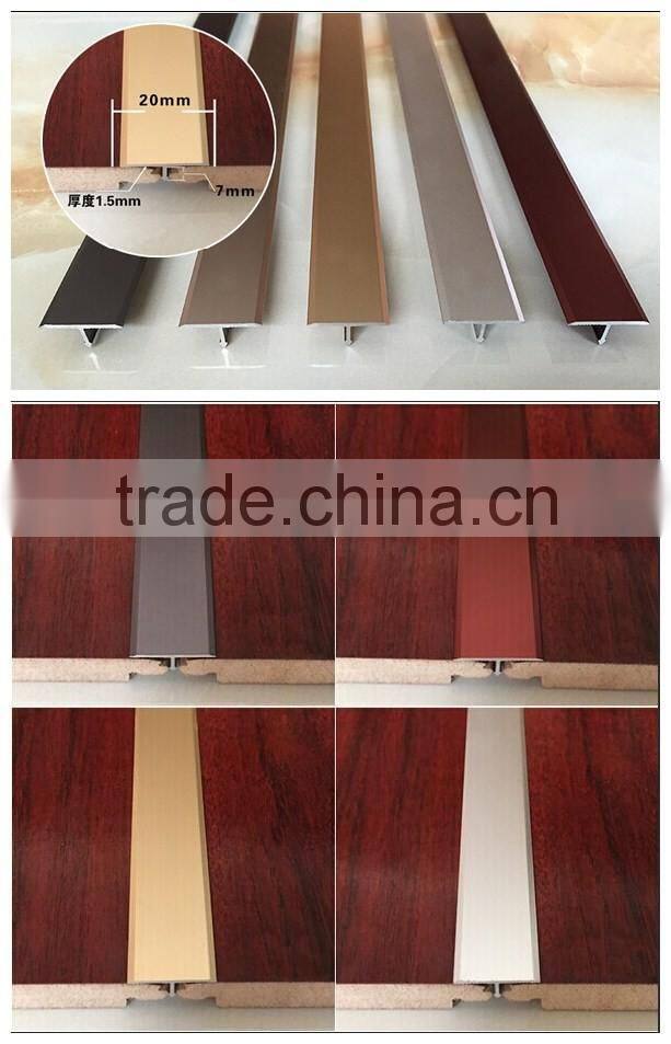 Polish silver carpet transition strip floor trim vinyl cover strip