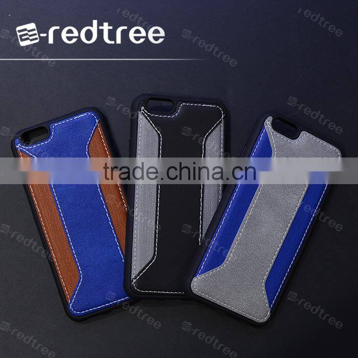 pu card holder tpu mobile case for iphone 6