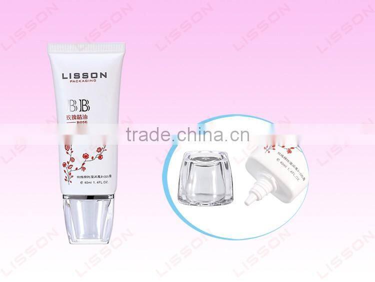 25ml to 60ml Cosmetic Container With Transparent Acrylic Cap for BB Cream