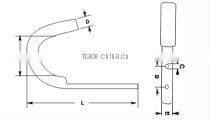 Rope Hook, Zinc Plated
