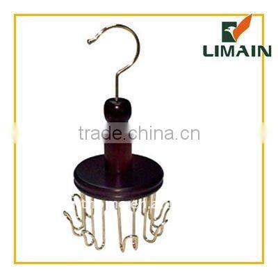 natural wooden belt hanger