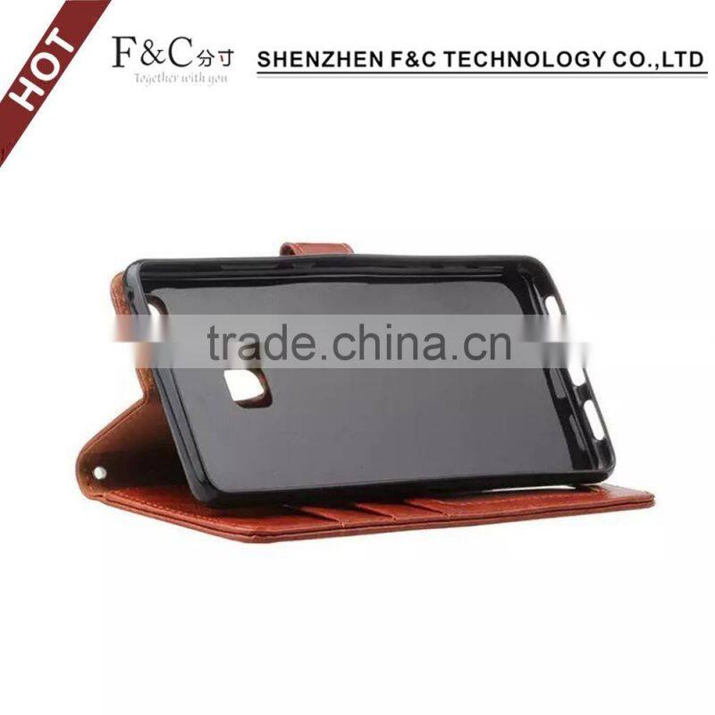 factory wholesale phone case for Huawei P9 , wallet stand leahter case for Huawei P9