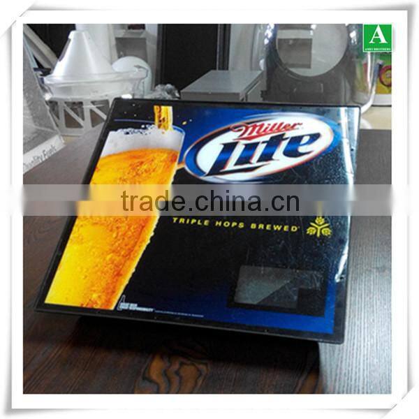 Custom made vacuum form advertising plastic light box display