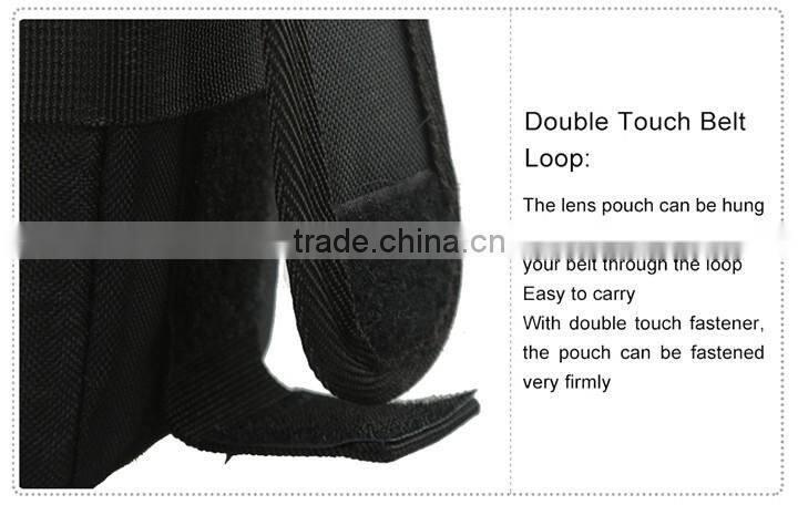 JJC Polyester Fibre Weather-resistant Deluxe Lens Pouch Bag Case with Strap for TAMRON for SIGMA