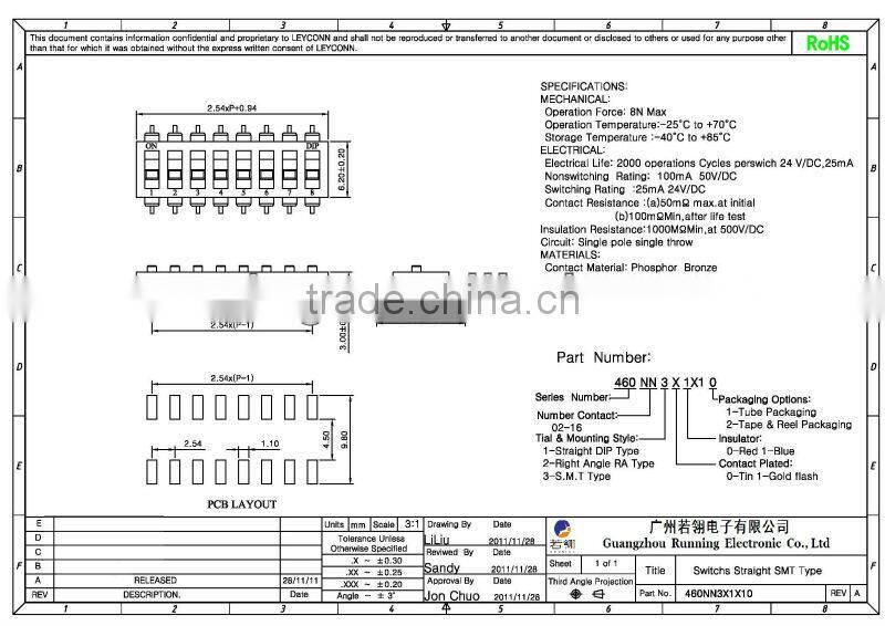 SMT Dip Switch