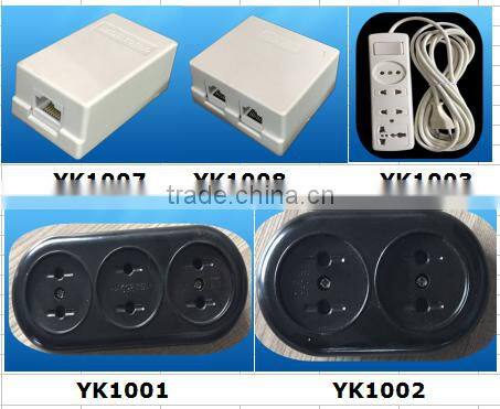 YK233FMHot sale3 pins European Style Plug and socket