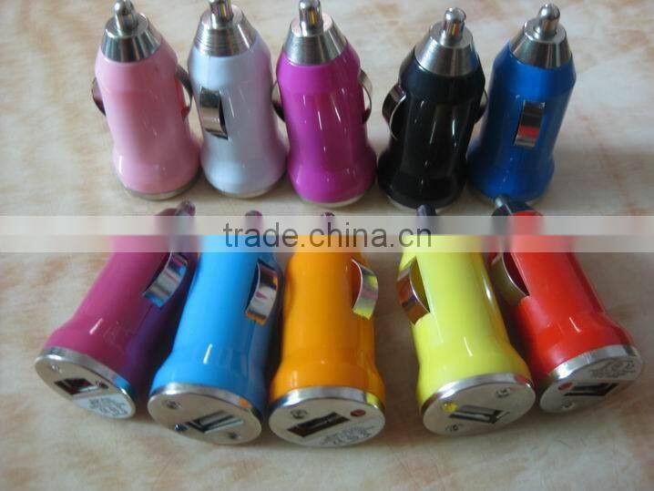 Bullet Style USB Port Promotional Car Charger with 5v 3100mA Output