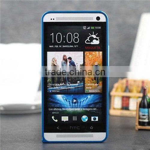 Ultra thin aluminum bumper mobile phone case for HTC one m7