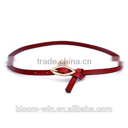 Fancy belt for girl PU dress belt for lady