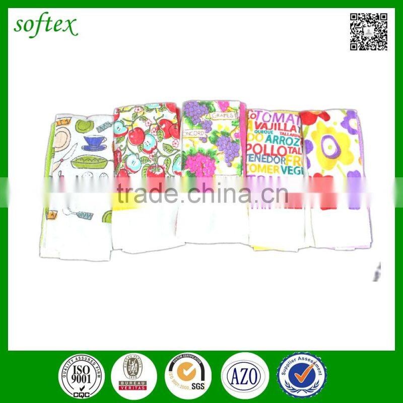 China factory wholesale oem print kitchen cloths cotton