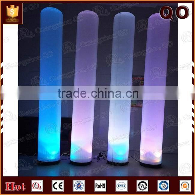hot high quality pillars columns inflatable lighting inflatable pillar for wedding