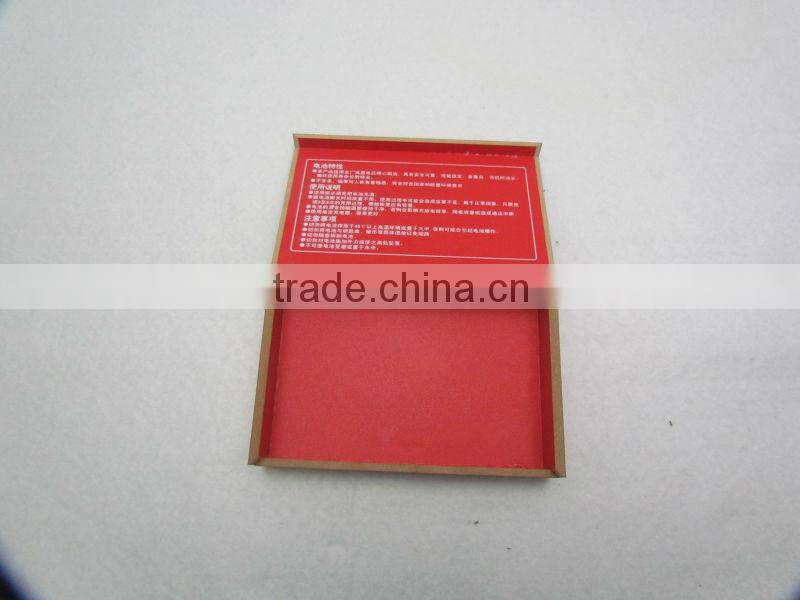 High grade plastic handmade cufflink box hard plastic box plastic folding box