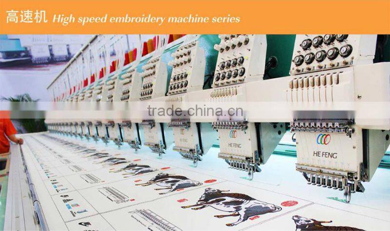20 heads high speed servo motor embroidery machine