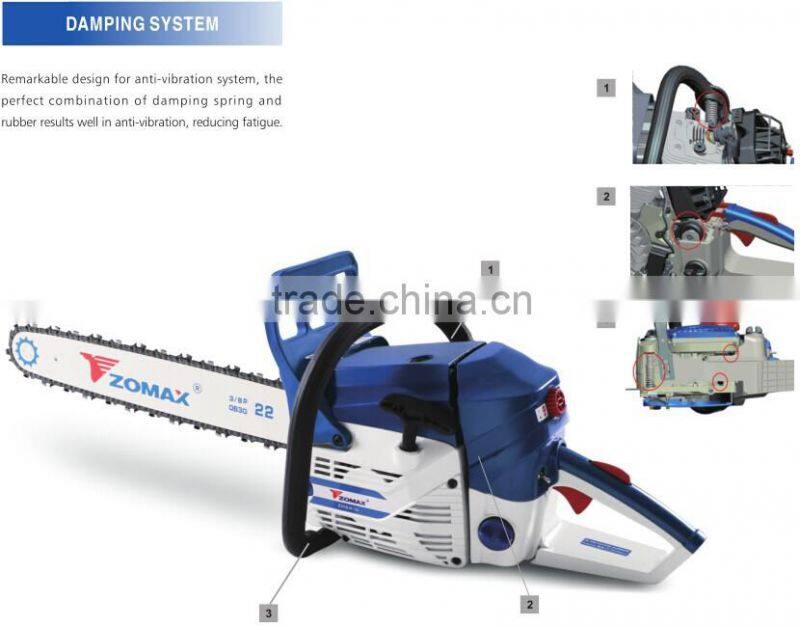 Garden tools ZM6510 64cc power tool battery with walbro carburetor