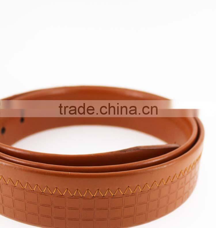 New designer man Orange PU leather jeans belt in Yiwu