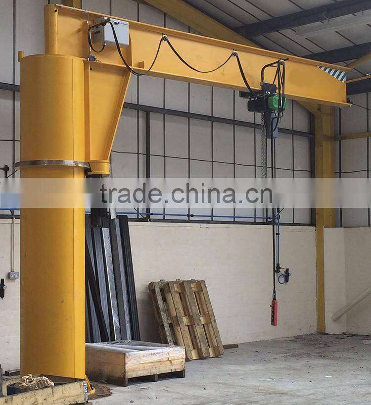 High-Duty Customized 0.25~10 ton free standing 360 degree rotating jib crane