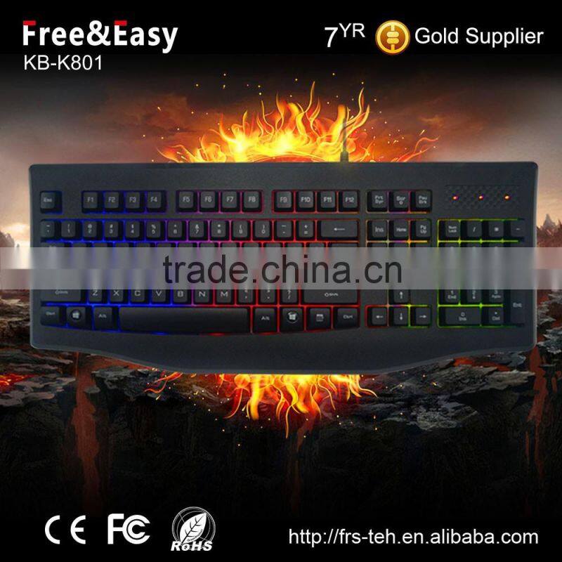 Multimedia led gaming wired keyboard