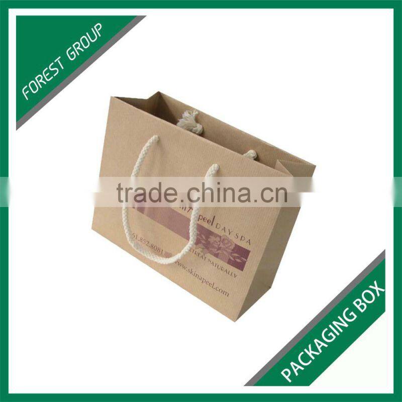 NATURE KRAFT BROWN PAPER BAGS FOR SKIN SPA PACKAGING WITH COTTON ROPES