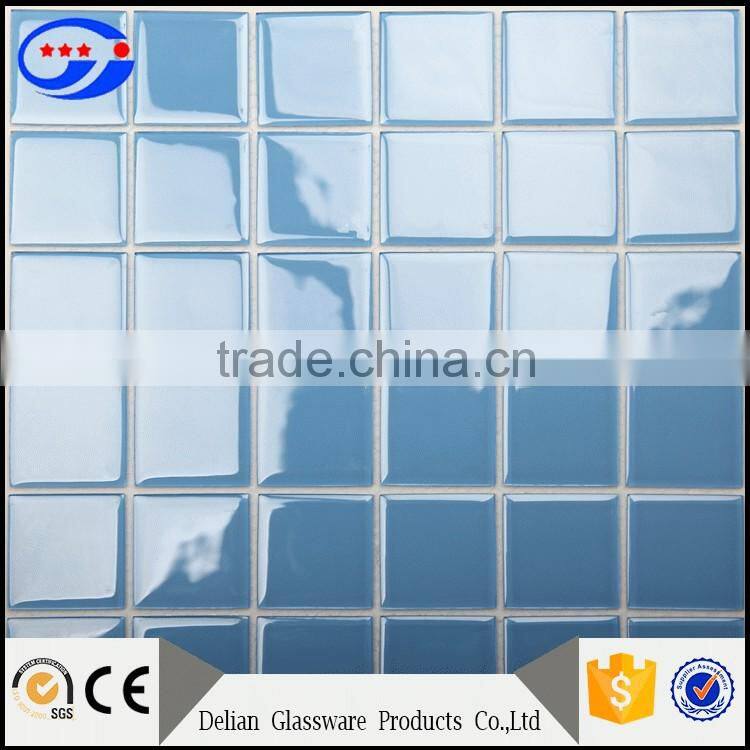 Parquet Feature and Irregular Shape Water Jet Glass Mosaic