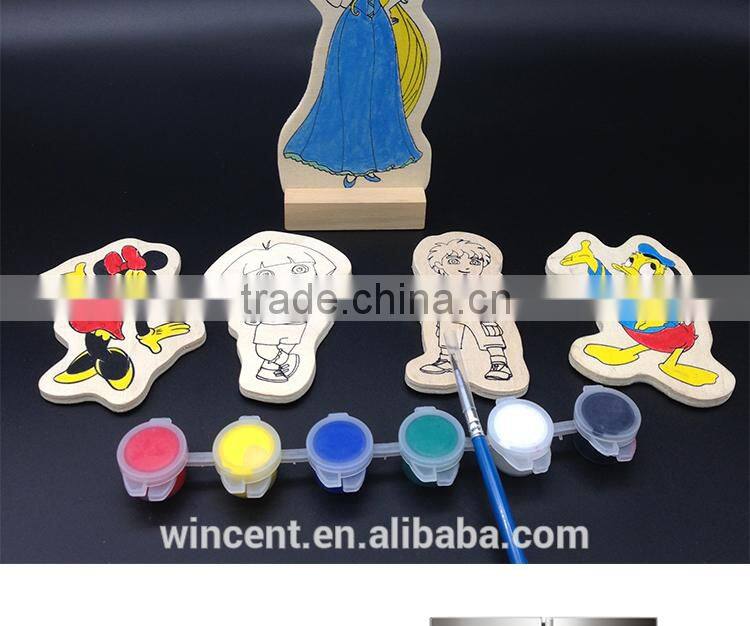 Kids Educational DIY Wooden Fridge Magnet